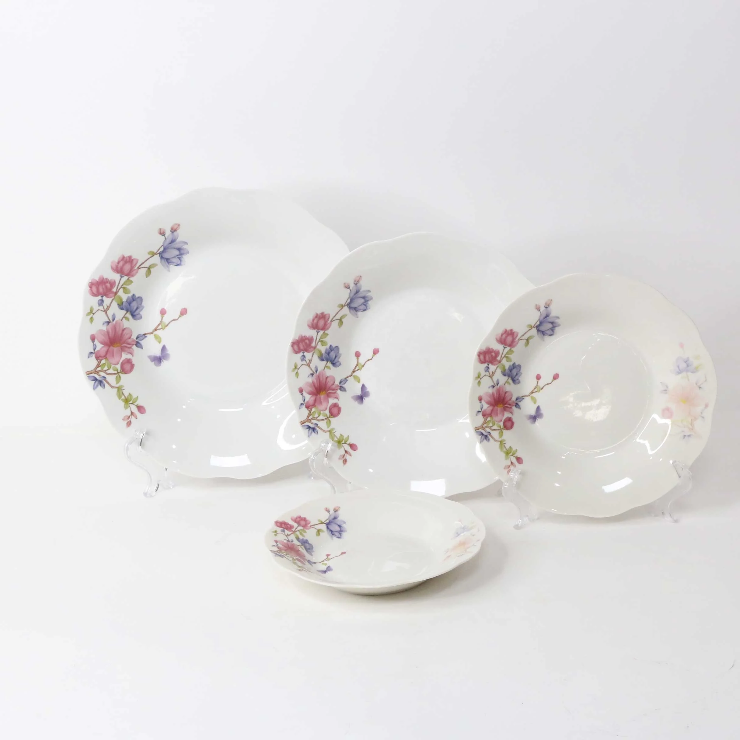 Luxury Porcelain Plate Soup Plate Set Ceramic Porcelain Plate Set Round Ceramic for Restaurant 10 Inch Quantity