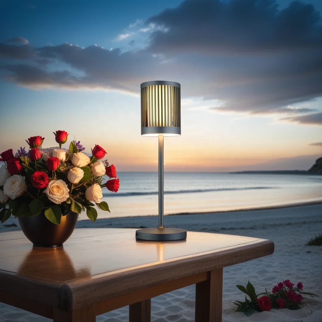 IP54 Waterproof warm touch control dimmable bedside night light garden terrace decorative led table lamp
