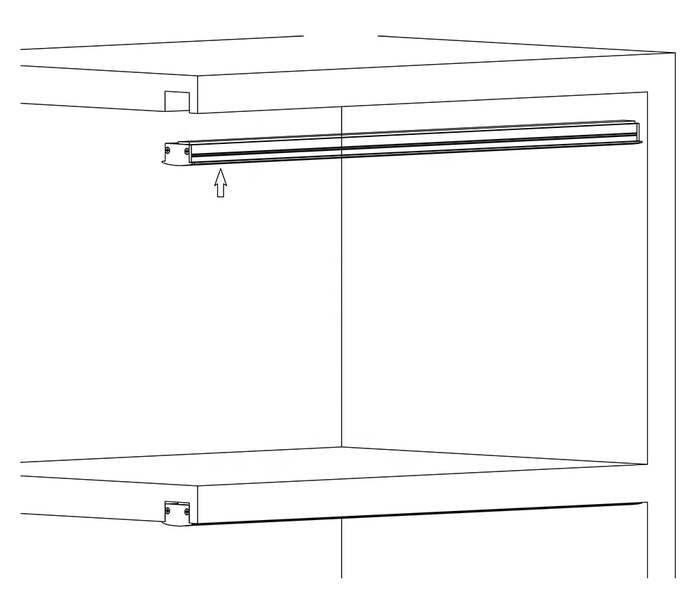 Asymmetric Light LED Display Shelves Triangle Aluminium LED Profile For LED Strips