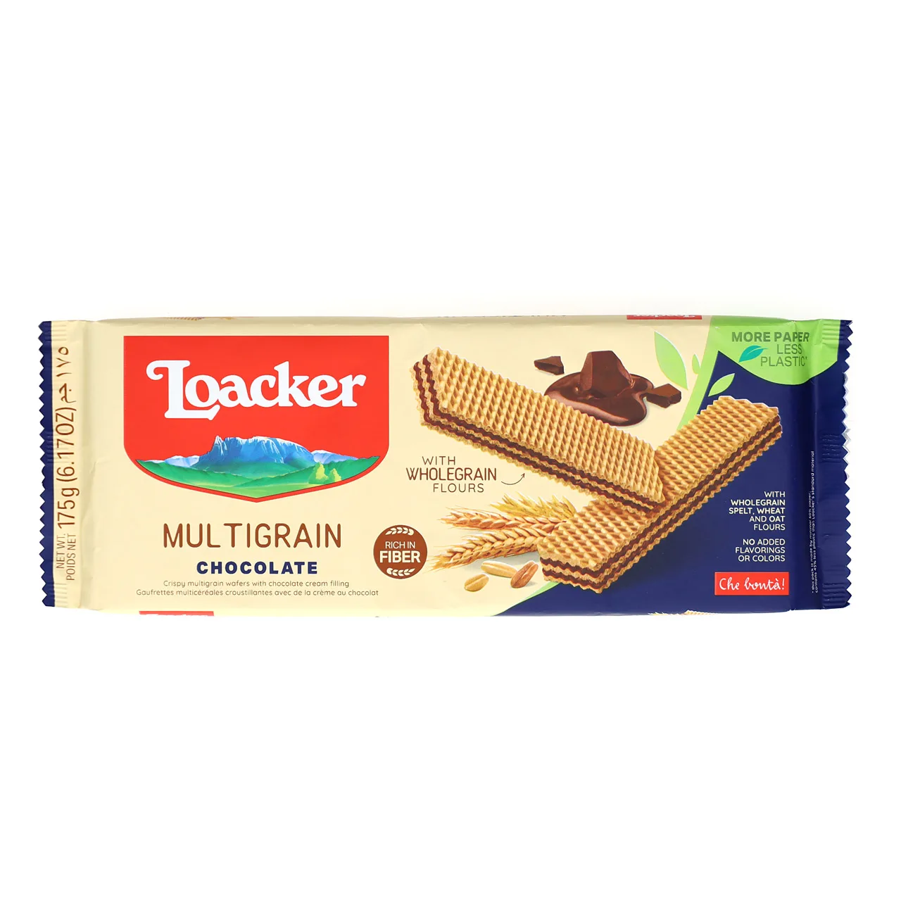 Богатый шоколадный мультизерновой восторг-175 г x 18 упаковок от Loacker-полезное и ароматное лакомство с интенсивным шоколадом