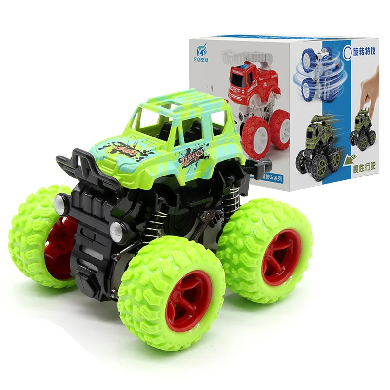 High quality 4 Wheels off-road vehicle Friction Powered Trucks Inertia diecast toy car for kids