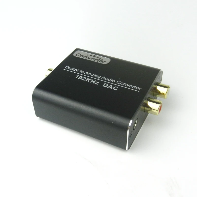 3.5mm Digital to Analog Audio Converter Amplifier Decoder Optical Fiber Coaxial Signal to Analog Stereo Audio Adapter R/L Audio