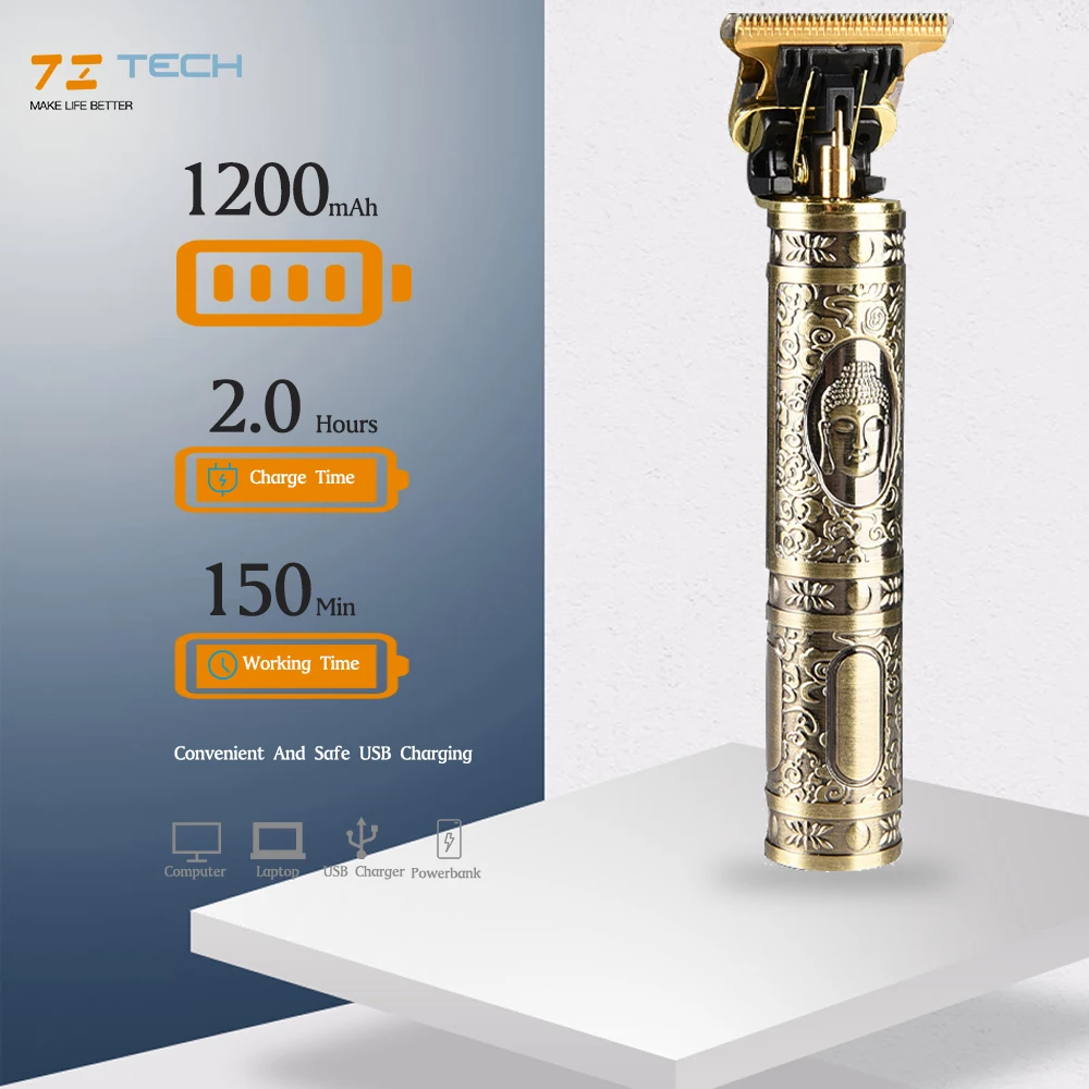 TZ-T004 Professional T9 Rechargeable Cordless Electric Beard Trimmer Hair Cut Machine Set Men Hair Trimmer Hair Clipper For Men