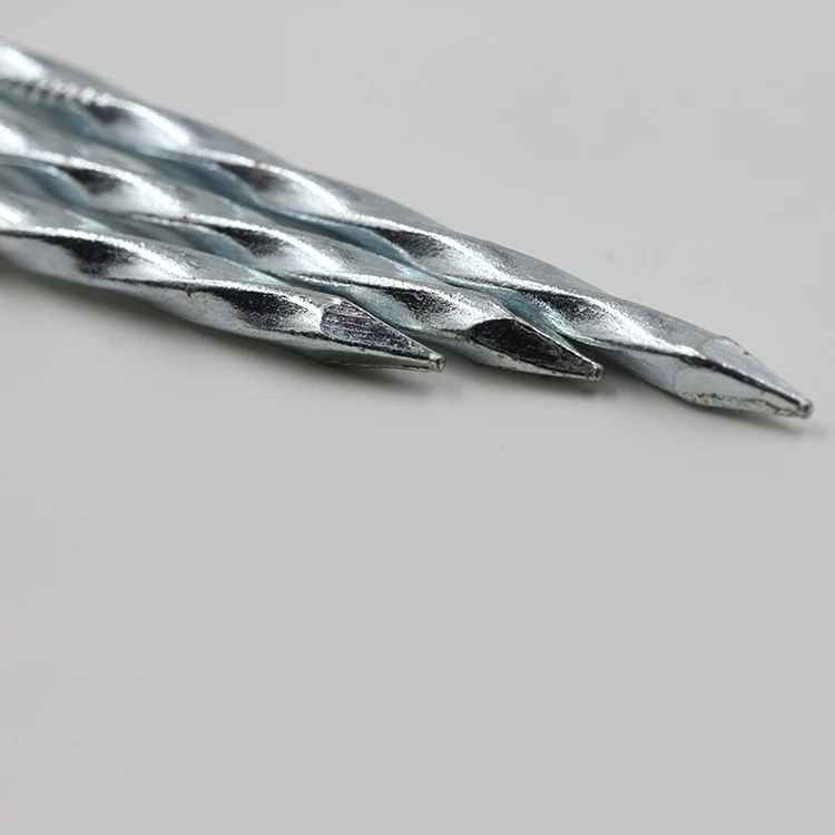 flat head twit shank nails/spike/electrical :galvanzied twist shank  nails in tianjin