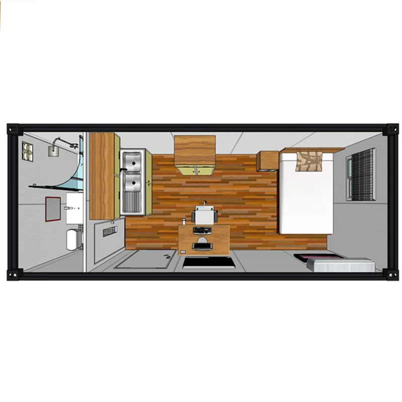 Fast Install Steel Structure Frame Prefabricated Portable Modular Container Prefab Low Cost House