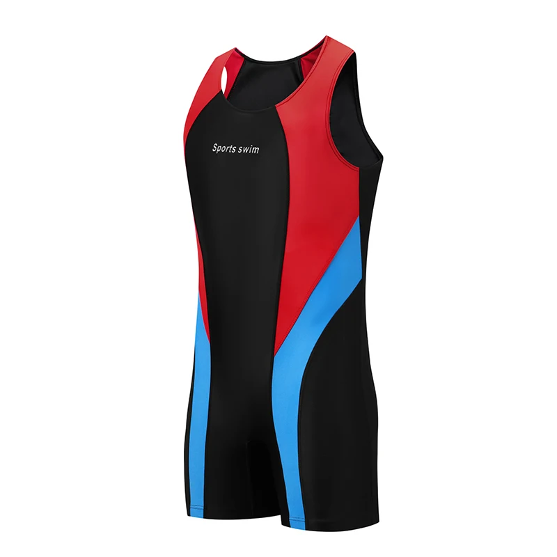 Wholesale wrestling undershirt gym training male weightlifting fitness workout stretchable body suit adult Weightlifting Wrestli