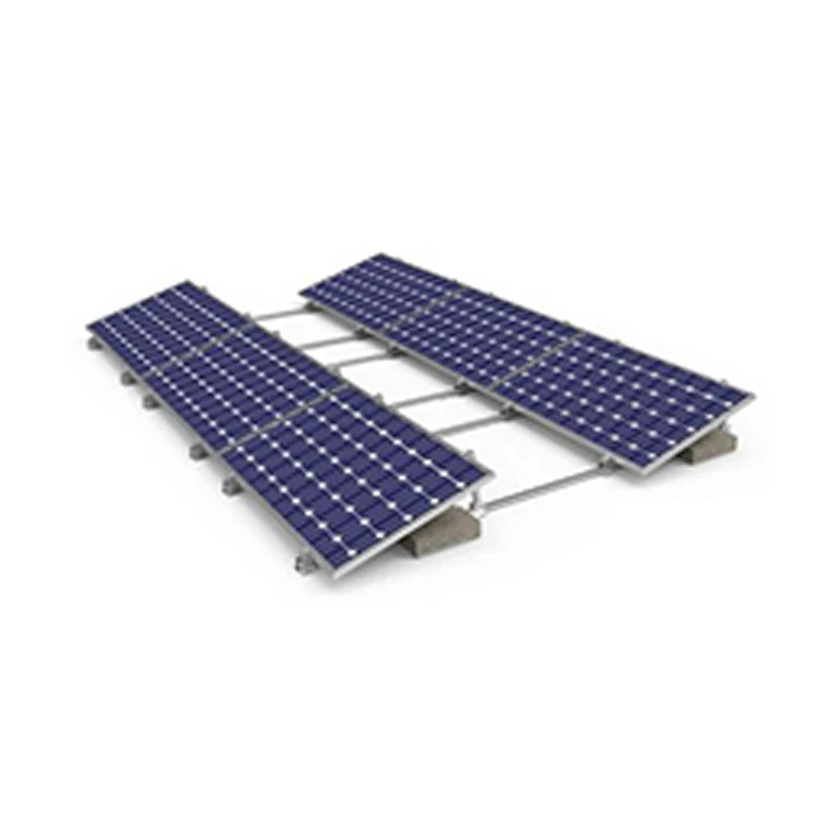 New design flat roof solar panel supports ballasted solar mounting bracket