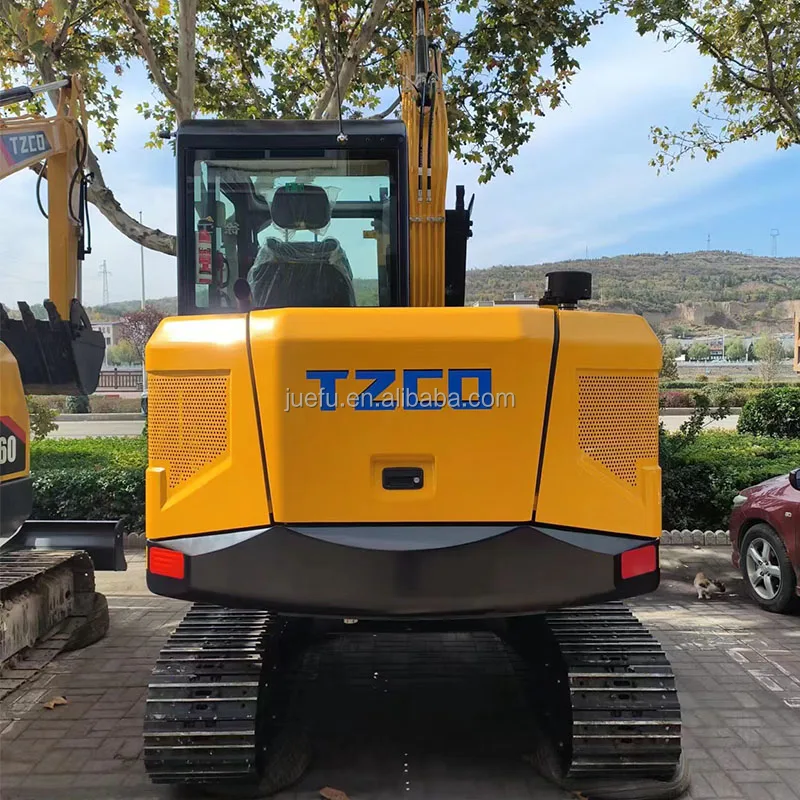 Juefu б/у экскаватор новый китайский бренд TZCO TZ60 6-тонная Строительная техника по более низкой цене