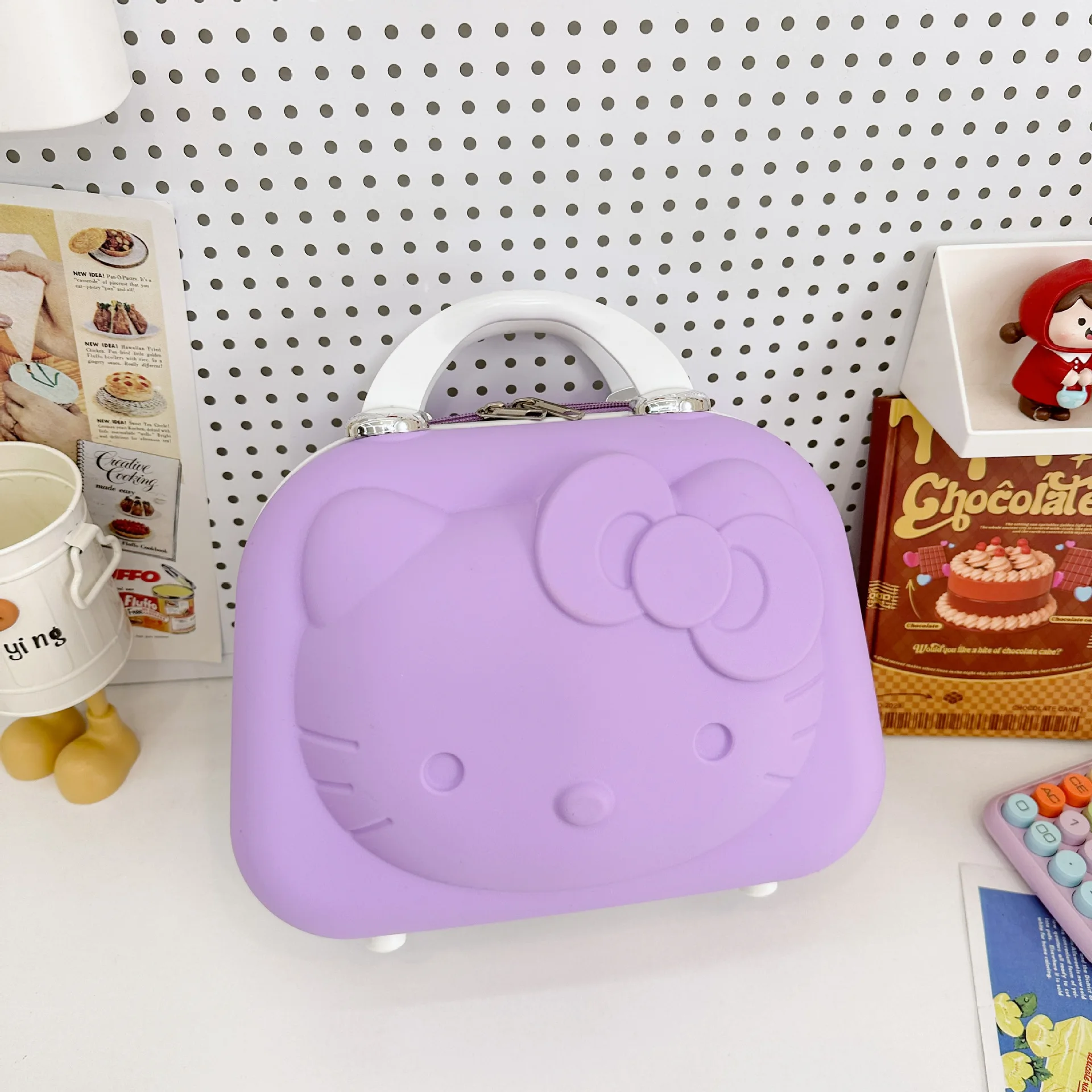 Hot Sale 14inch Small Luggage Abs Children Trolley Luggage Case Cartoon Makeup Case Gift for Girl Cosmetic Travel Suitcase