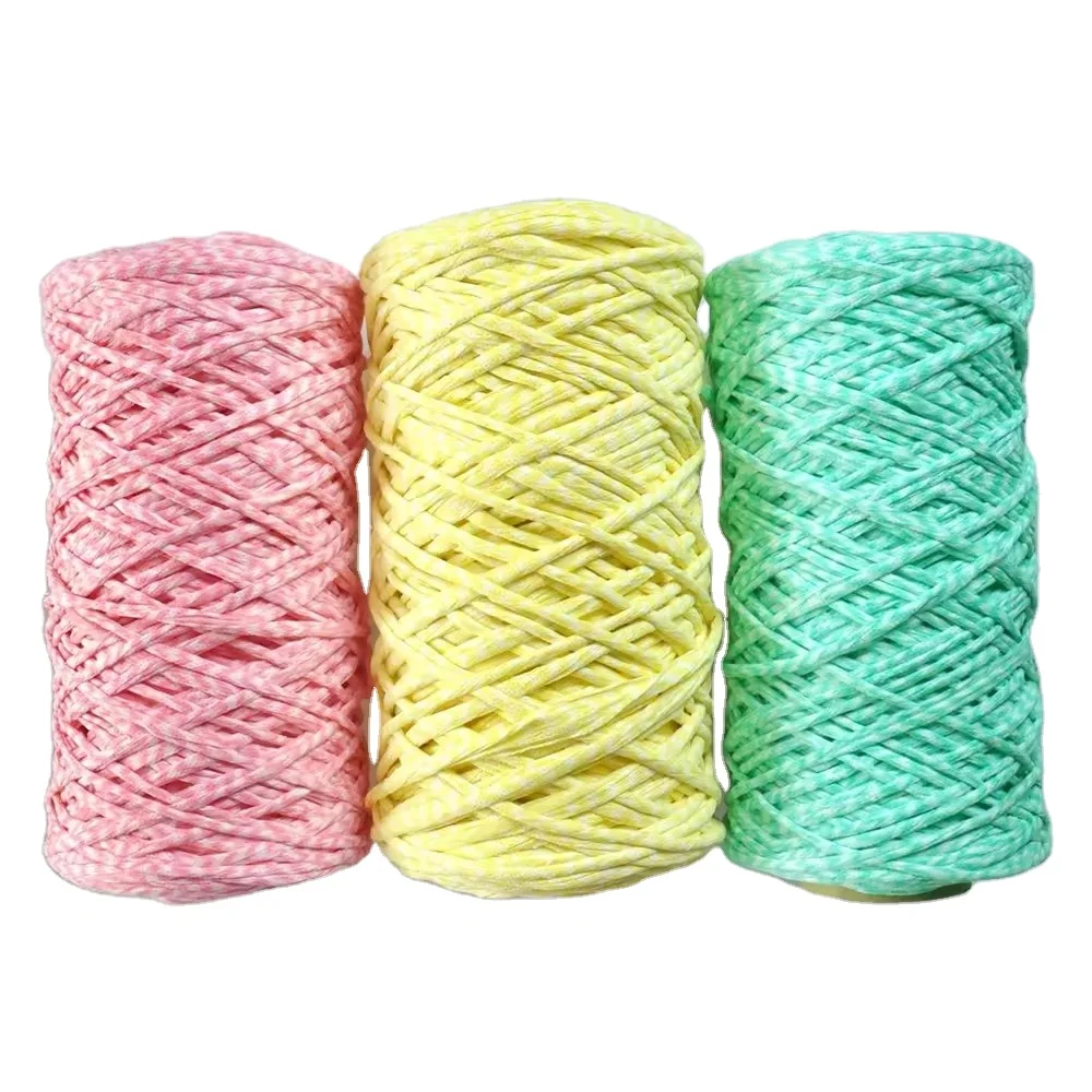 Factory Wholesale Low Price Multi-ply Polyester Cotton Blended White Mop Yarn