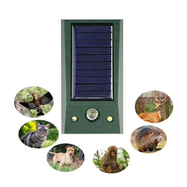 
Garden Farm Park Solar Ultras Onic Animal Repeller Ultrasonic Motion Sensor Expel Dispeller Dog Cat Bird Rabbit Beast Animal ABS 