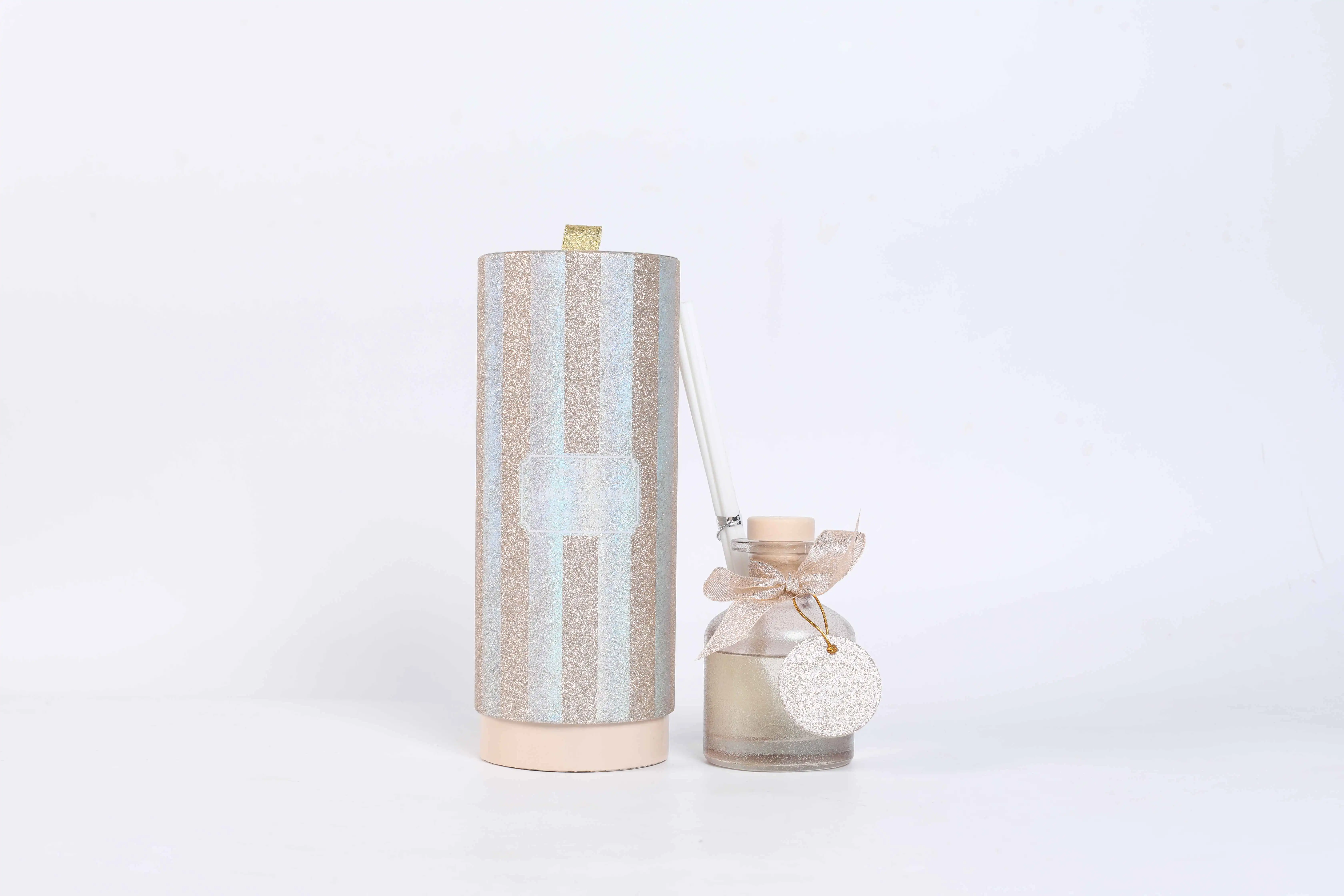 Gift Box Home Decor Luxury Glass Bottle Aroma Oil Base Reed Difuser