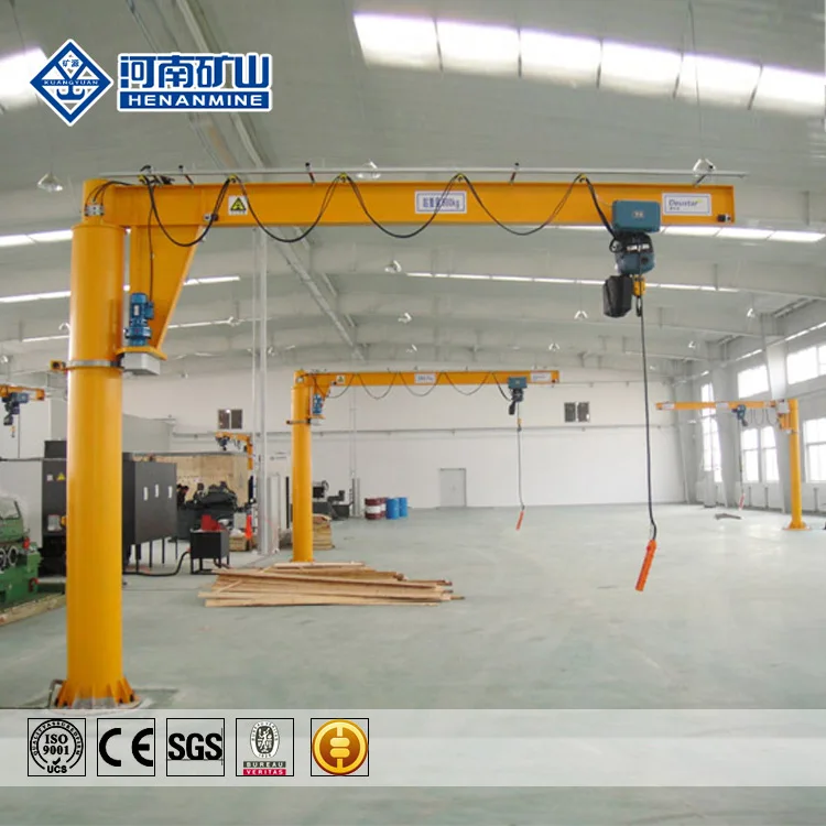 Crane Fixed Slewing Jib 1t 3m 5m 6m ground mounted jib crane