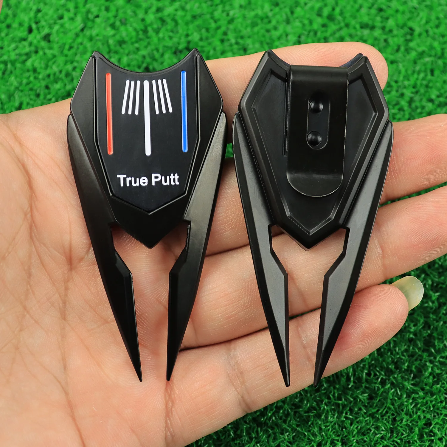 Factory custom golf turf repair tools Personalized metal design technology fashion golf divot tool and ball marker