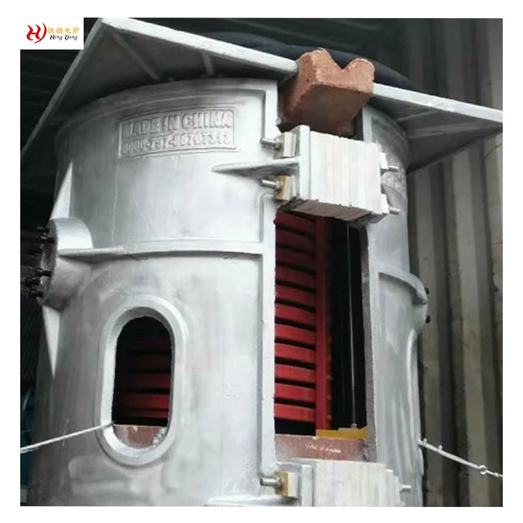 Medium frequency iron steel induction melting furnace