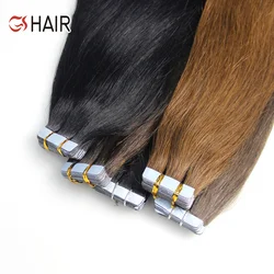 GS Wholesale Tape In human Hair Extensions,Double Drawn Hair Tape In Hair Extensions,Tape In Hair Extention/Invisible Tape