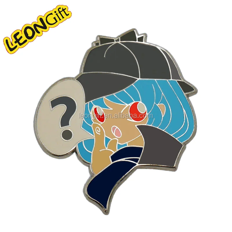 Leon Custom Large Metal Gift Assorted Anime Lapel Costume with Sexy Hard Enamel Pin Badge Custom Design Metal Crafts