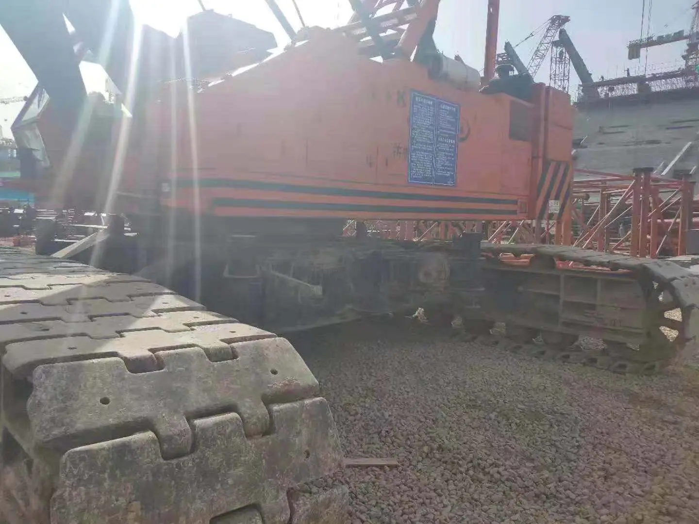 Used kh500 crawler crane Japan 100ton crane for sale