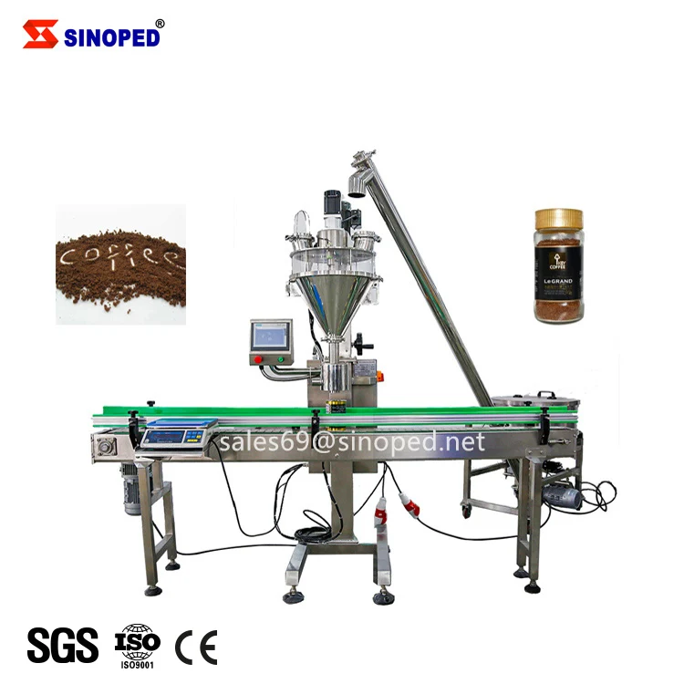 1 kg soy flour pod powder Bottle Pot Vase Filling packing machine  for Wheat Corn Potato Starch used in small food industry