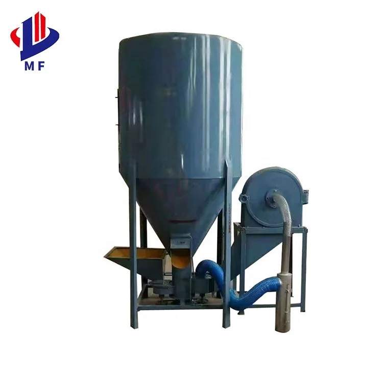 The manufacturer produces a pig feed mixing 7.5 kW crushing integrated machine for feed machinery and feed machinery