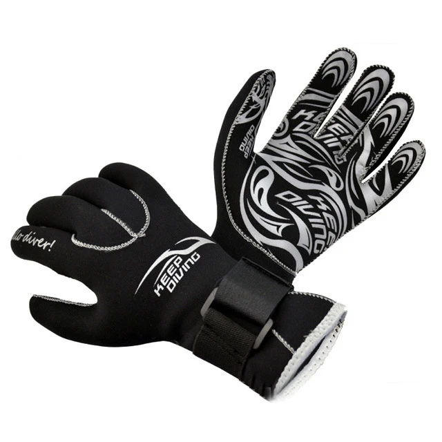 Взрослые 3 мм Неопреновые Зимние перчатки для плавания в холодной воде