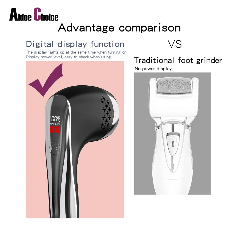 Electric Foot Callus Remover Machine Dead Skin Removal Electric Foot Grinder Private Label Callus Remover Foot Care Tools