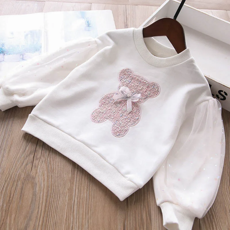 New Korean Style Spring Autumn Children Outfits 2pcs Hoodies+Skirt Casual Teenagers Girl Dress Clothes Sets