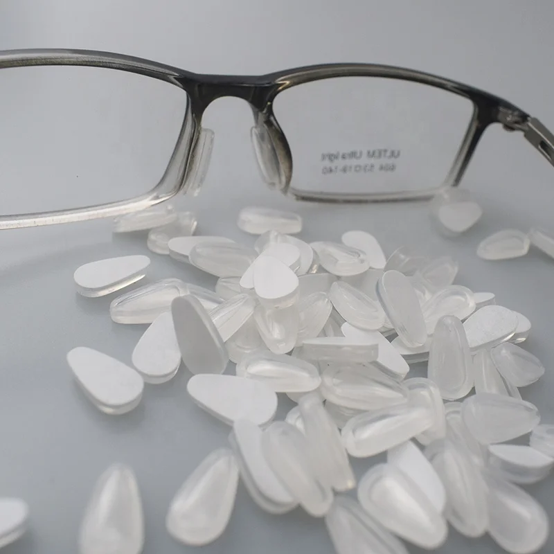 Прозрачные силиконовые аксессуары для очков в форме капли носоупоры солнцезащитных Нескользящие