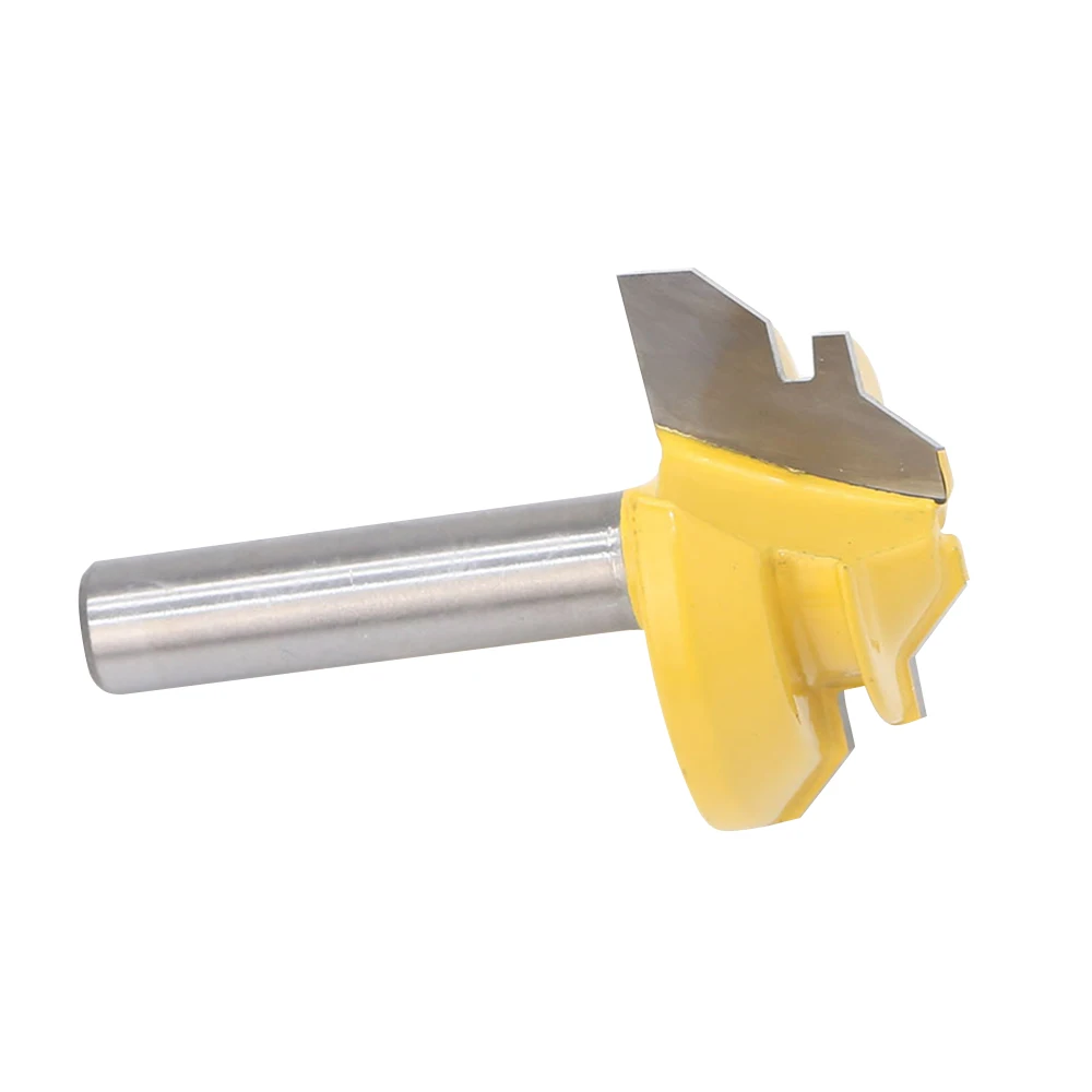 45Degree 1/2in Stock Router Bit Lock Miter Woodwork Cutter Tool 8mm Shank