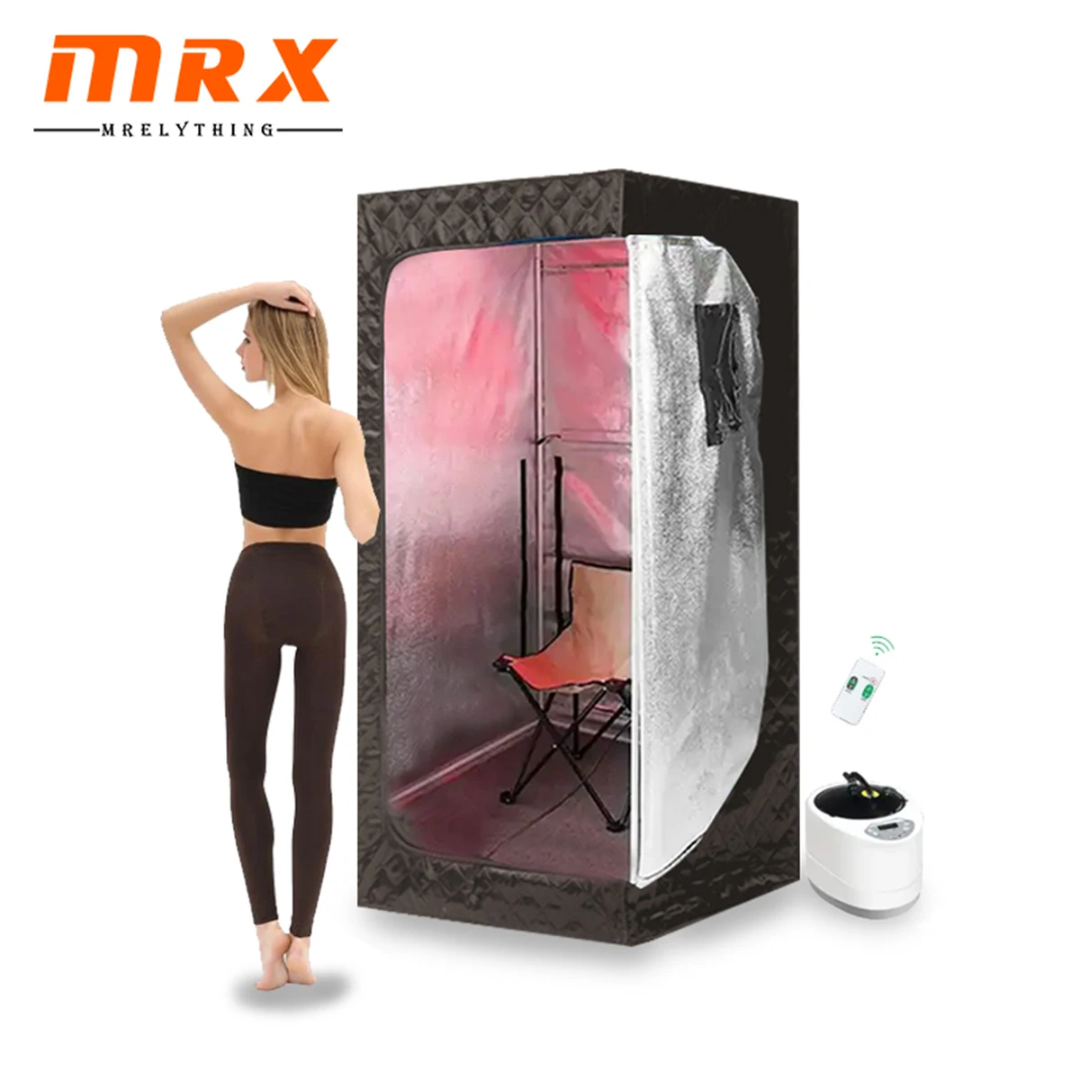 MRX wholesale square/ pentagon outdoor hammam  big portable sauna logo custom out door portable infrared sauna