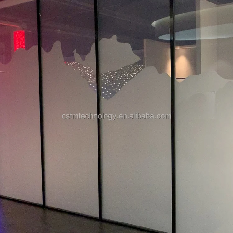 Couple Hotel Glass Switchable Privacy Glass Laminated Villa Smart Dimming Windows Magic Glass Transparent Window