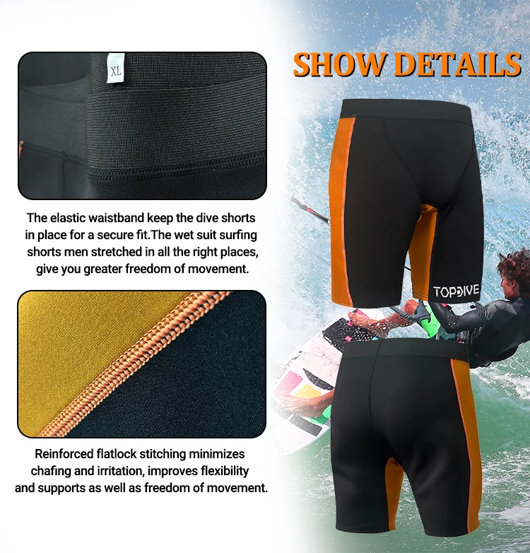 2mm Neoprene Elastic Wetsuits Thicker Diving Shorts Mens Womens Warm and Sunscreen Neoprene Swimming Shorts