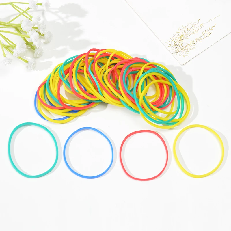 Factory Directly Sale Anti-aging Rubberband Manufacture Supplier Synthetic Color Rubber Bands for Stationery Office School