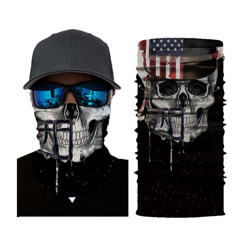 
Skull Fishing Paisley Bandana Face Crop Top Neck Gaiter Headwear Bandana Tube Outfit Customised Bandana Durag Calavera 