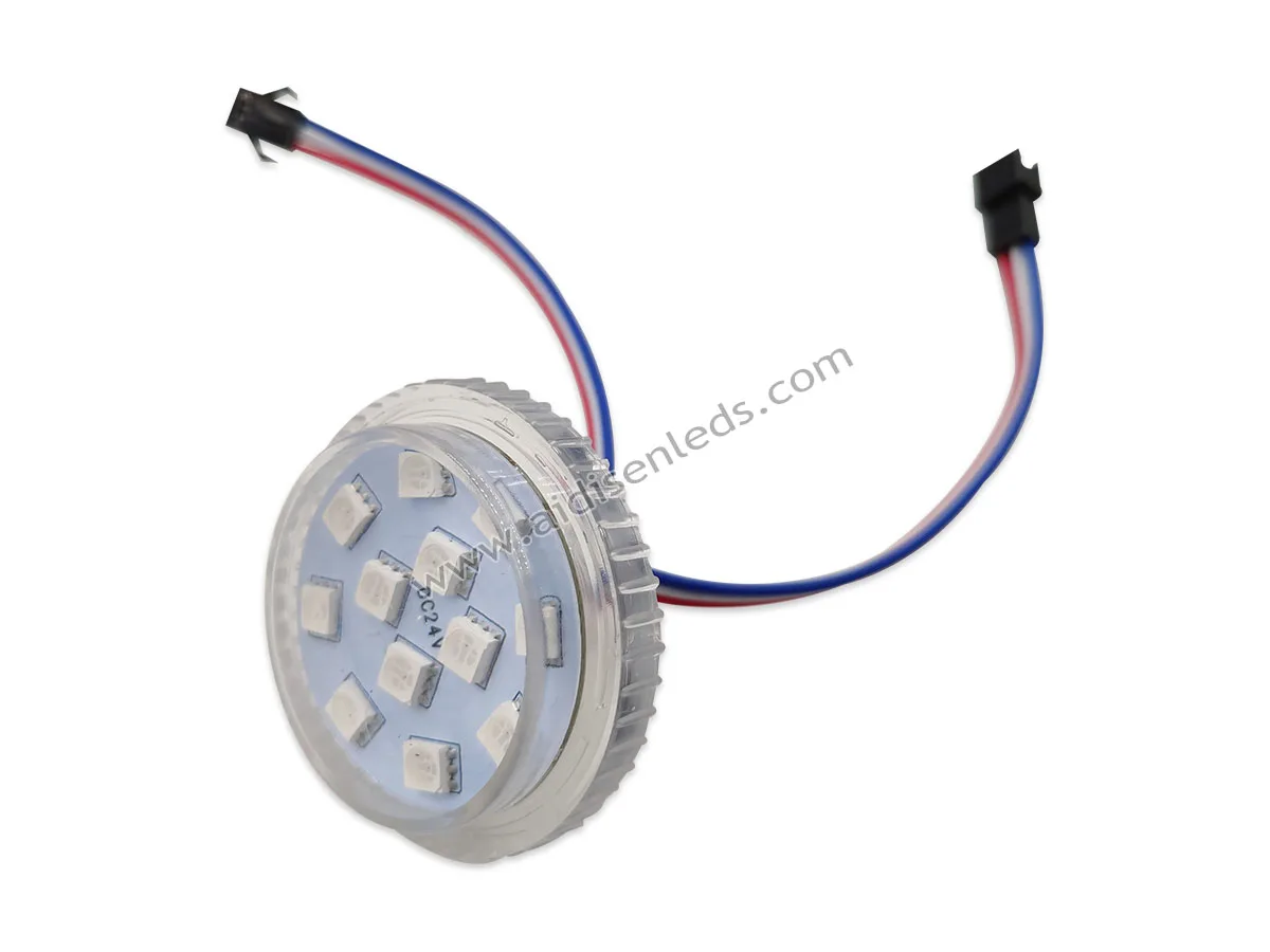 Светодиодный пиксель 45 мм 12 светодиодов UCS1903 RGB Funfair