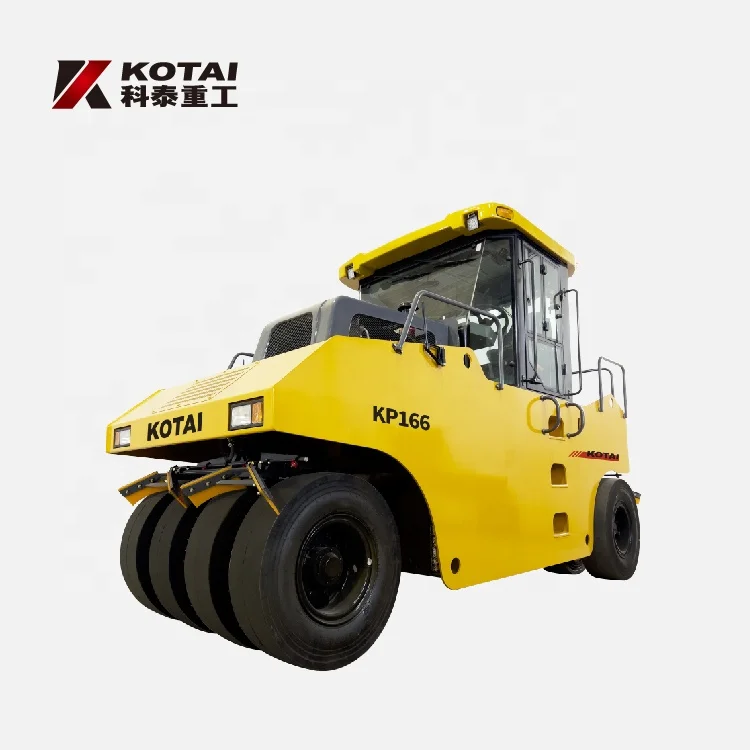 KP166  16 Ton Sell Well New Type Safety-Enhanced High-Output Tire Roller Rubber Wheel Road Roller Asphalt Compactor