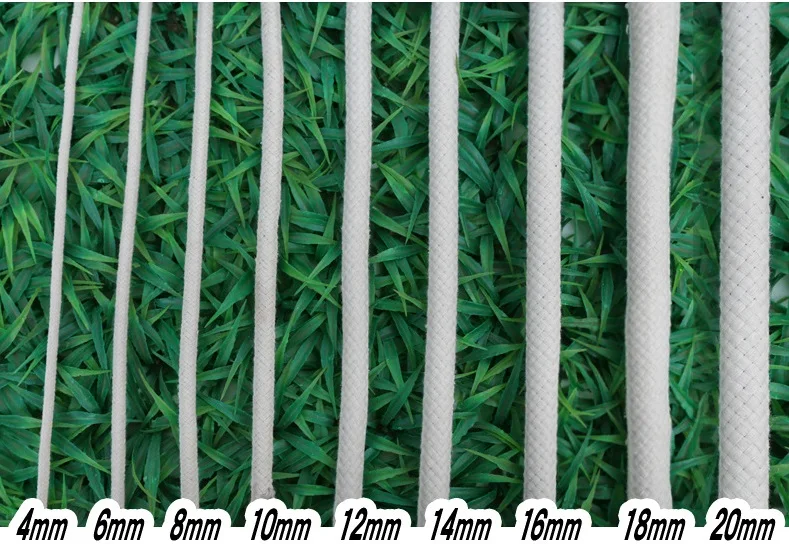 The factory produces 2-20mm 5mm 6mm high quality white high quality cotton rope with good price