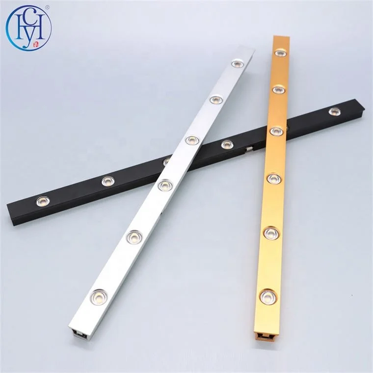 Dc24V 48V Modular Design Recessed Mounted Led Magnetic Lighting System Led Magnetic Rail Track Light