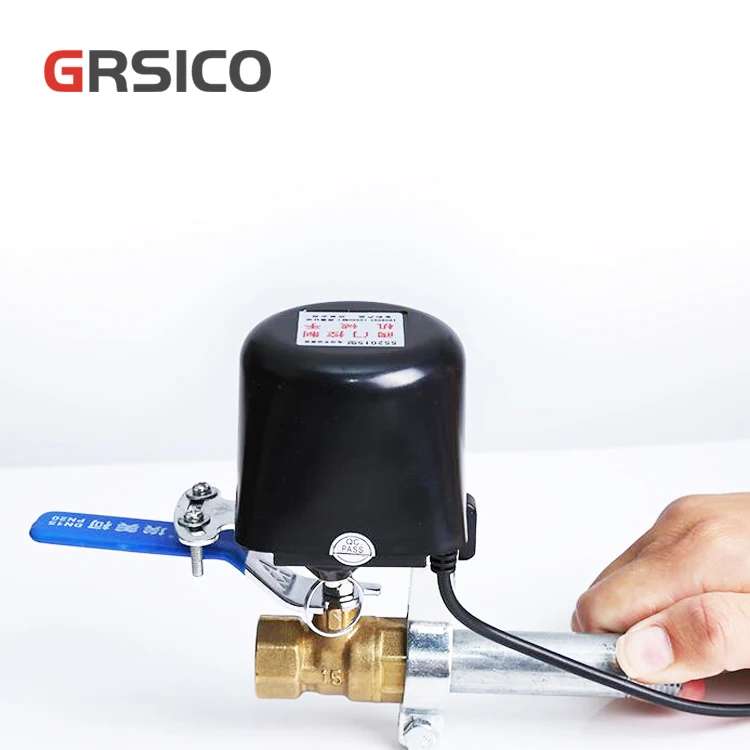 Tuya Smart App Wifi Remote Control Automatic Shut Off Valve for Gas Stoves and Water Pipes Support Amazon Alexa