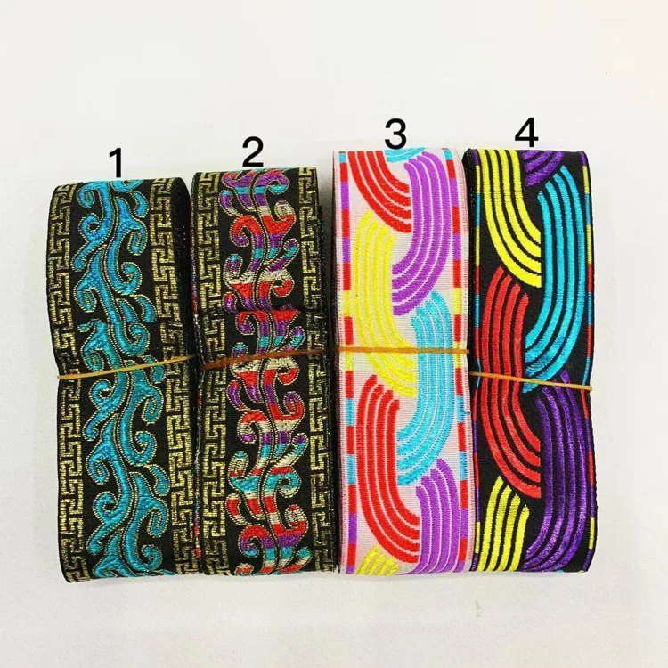 DIY Clothing Accessories Handmade Jewelry 4cm Computer Jacquard Webbing