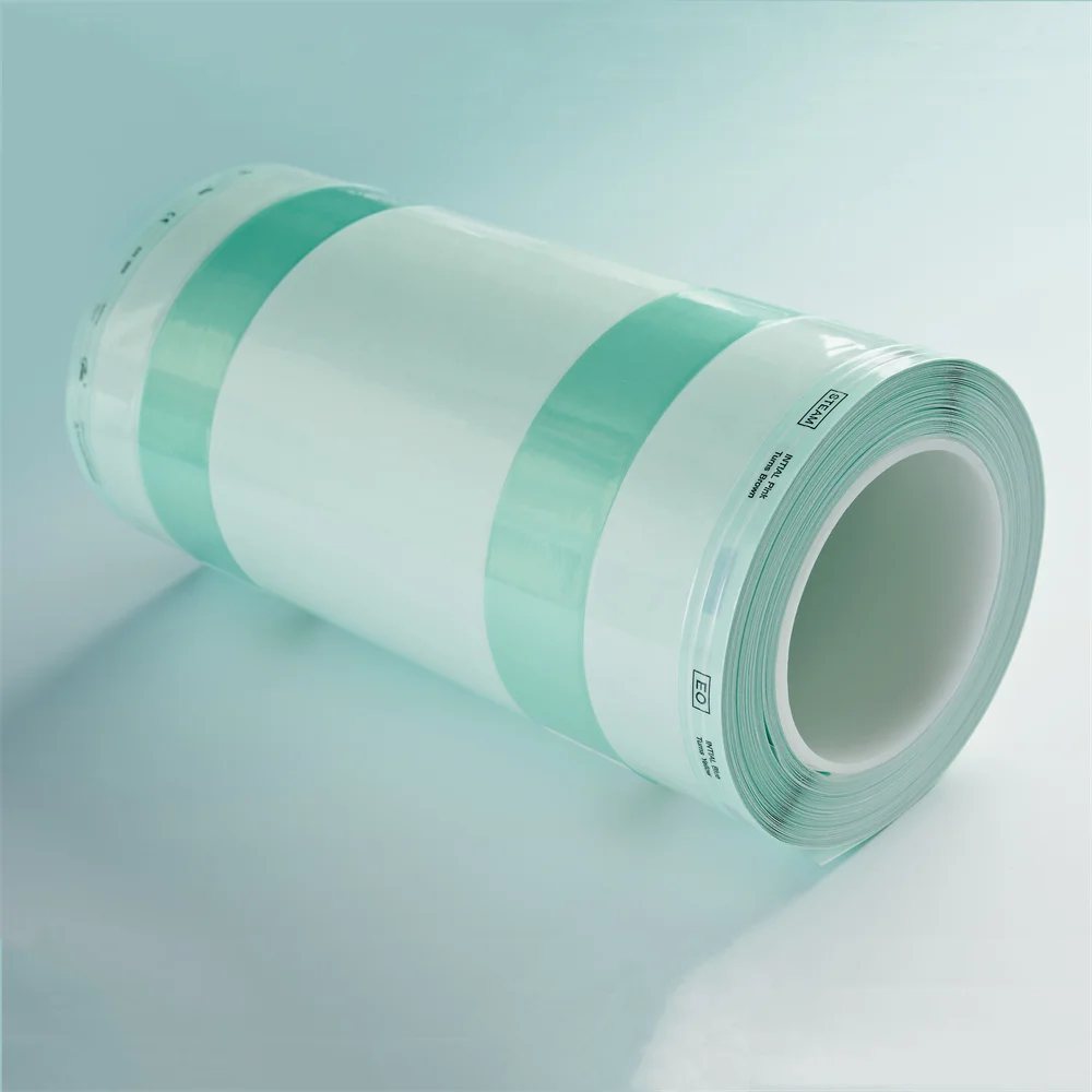 Sterile Gauze Packing Medical-sterilization-reel-pouch Sterilization Pouch Flat Reel Ce Certificate
