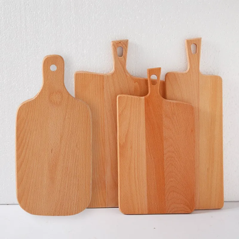 Eco Friendly Solid Breakfast Serving Board Fruit Meat Custom Beech Wood Cutting Board For Kitchen