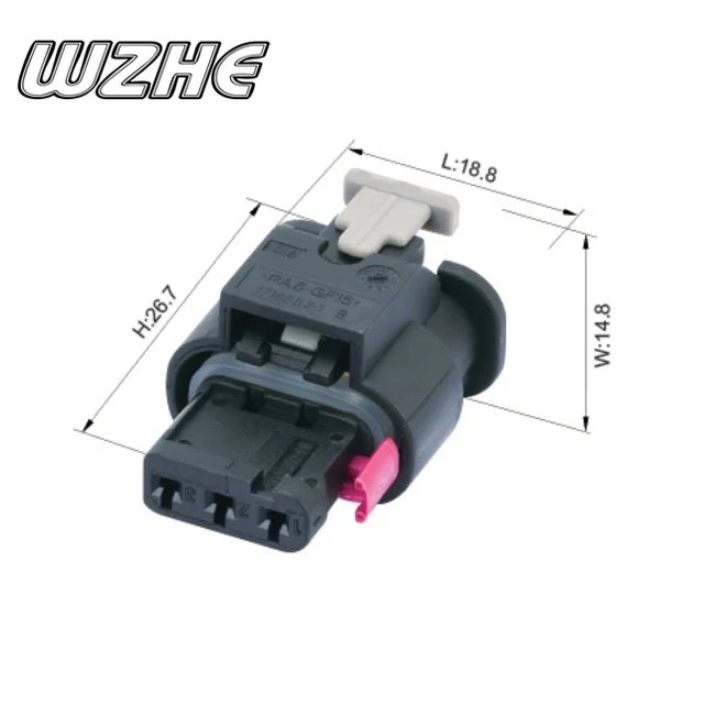 1-1718643-1 Hot sale female White auto 2 pin connector 1-1718644-1 1-1718806-1