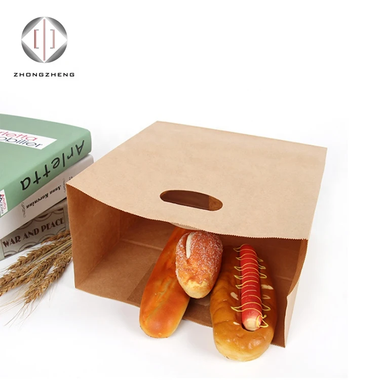 Disposable Shawarma Wrapping Paper/hamburger Wrapping Paper Bag/waxed Kraft Paper Bag Package Carrying Bag Bread Bag Food Grade