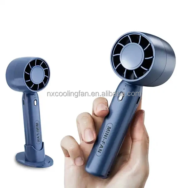 NX 2023 Three wind speeds USB rechargeable fan outdoor portable handheld fan with mobile phone holder mini portable fan