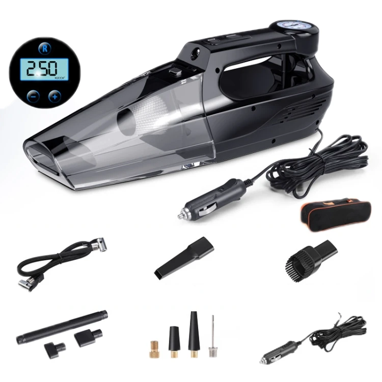 4 in 1 Car Vacuum Cleaner Portable Inflator Pump
