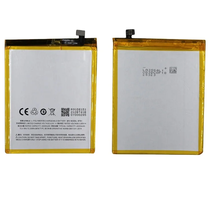BT61 Премиум Акция длительный срок службы батареи сотового телефона 4000mah 3,85 v для Meizu M3 Note