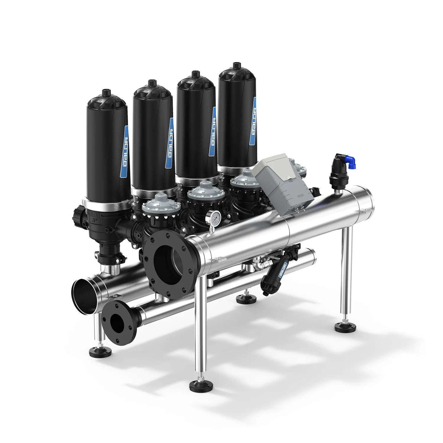 3 Inch T type Auto Backwash Agricultural Farm Irrigation System Agricultural Water Filter