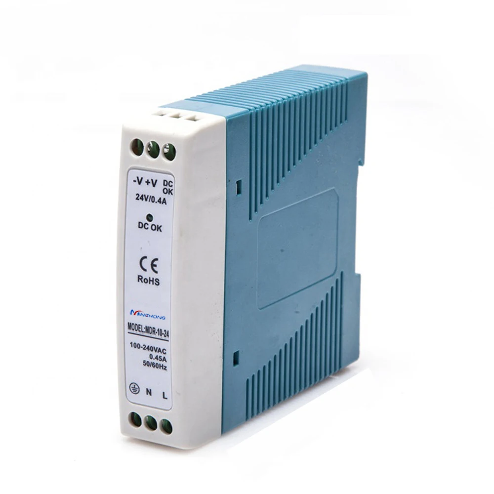 MDR-10-24 DIN-Rail 10W 24V 0.42A switching power supply 230v 50hz 24v adapter ac dc 24v din rail power supply