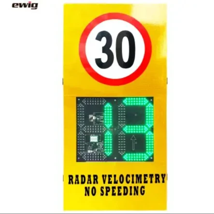 Csp1 Outdoor Solar Radar Speed Sign Customized Vehicle Speed Real Time Display and Overspeed Warning Radar Speed Display